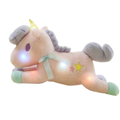 China Luminous Plush Toy Unicorn China Supplier LED Luminous Stuffed Baby for sale