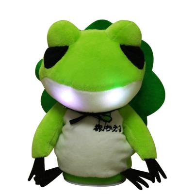 China Kids Toy Gift High Quality PP Cotton Repeat Talking Frog Plush Toy For Kids for sale