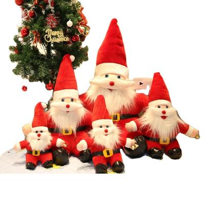 China Plush Toy Small Santa Childhood Play Doll Stuffed Animal Toy Bulk Order Plush Christmas Children's Gifts for sale