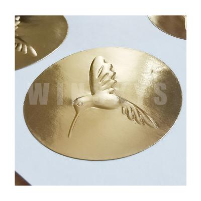 China Logo Gold Stamping Merry Christmas Candle Lip Chandelier Tube Vinyl Label Sticker Waterproof Custom Metallic Decorative Die Cut Packaging Sheet for sale