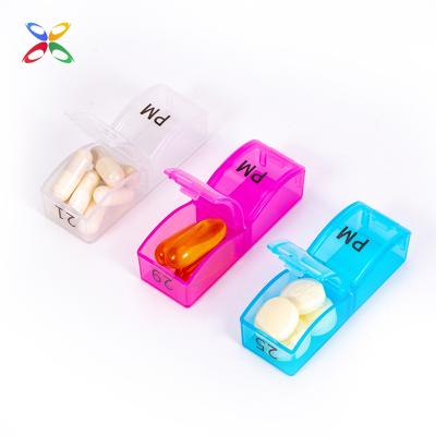 China Wholesale Portable Mini Pill Box Travel Pocket Pill Organizer Factory Monthly Eco-friendly OEM 31 Day Pill Box for sale