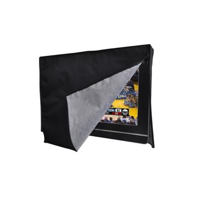 China Onn Waterproof High Quality Black Cloth Universal Indoor Outdoor Flat Panel TV Cover for sale