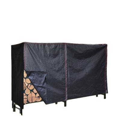 China Firewood Rack Protector Waterproof Canvas Cover For Firewood Log Rack for sale