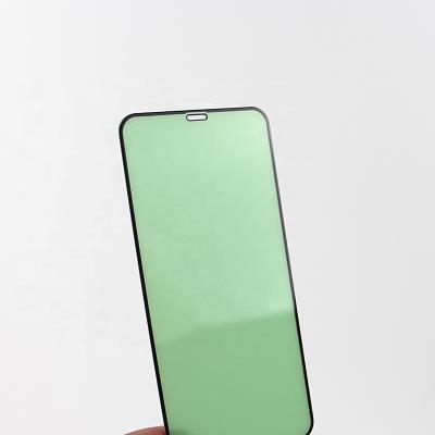 China Mobile Phone 2.5D Full Glue Silk Printing Green Light Prevent Myopia High-alumina Tempered Glass Screen Protector For Samsung Galaxy A50 for sale