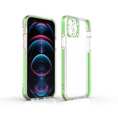 China Anti-drop Phone Case With View Colorful Edge Acrylic Clear Phone Case Cover For iPhone x/xs/xr/xs max for sale