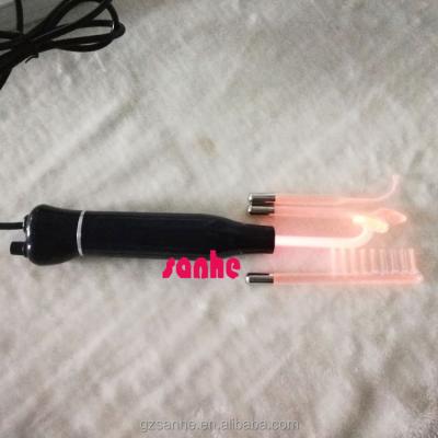 China Portable Black Anti Acne 30W High Frequency Acne Treatment Violet Magic Wands for sale