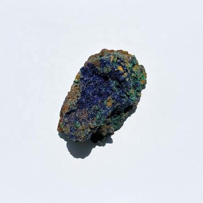 China Europe Natural Azurite Malachite Specimen Raw Azurite Malachite Fibrous Malachite Crystal Mineral Chakra Healing for sale