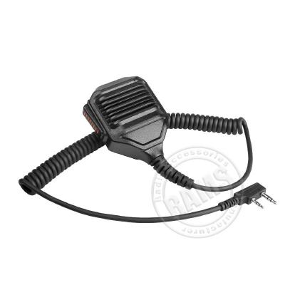 China Waterproof Loudspeaker Microphone IP67 Shoulder Speaker Microphone For Kenwood 2pin Two Way Radios for sale