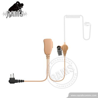 China Two Way Radio Walkie Talkie Earpiece In-Ear Headphones Acoustic Tube Earpiece With PTTs for sale