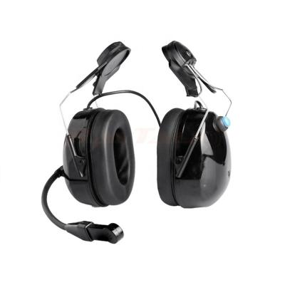 China Comfortable Hard Hat Headset Noise Cancel Headphones For Walkie Talkie for sale