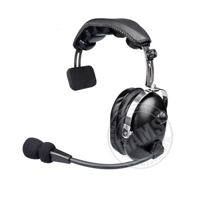 China Resistant Single Side Headband Ear Noise Canceling 2 Way Radio Headset Stereo Headset for sale