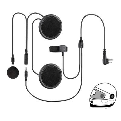 China Headband Motorcycle Racing Intercom Helmet Full Face Helmet Headset With MIC Speaker For Motorola 2 Pin Connector Two Way Radio for sale