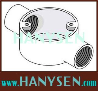 China Through Two Way Malleable Iron Junction Box for sale