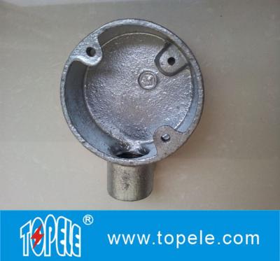 China 3/4” Malleable Iron Electrical Circular Junction Boxes for sale