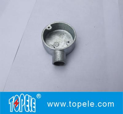 China BS4568 / BS31 Malleable Iron / Aluminum One Way Terminal Electrical Conduit Circular Junction Box for sale