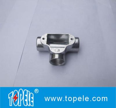 China 3/4”or 1” Three Way Channel Inspection Elbow Tee Circular Aluminum Junction Box For Rigid Conduit for sale