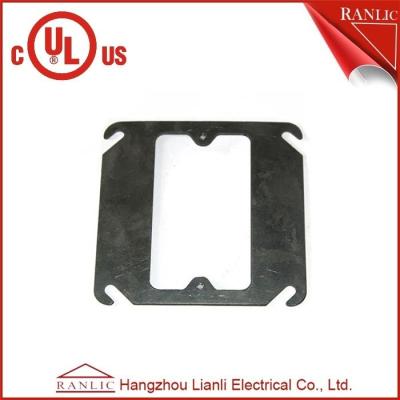 China Steel One Gang Square Electrical Box Cover for Metal Conduit Box for sale