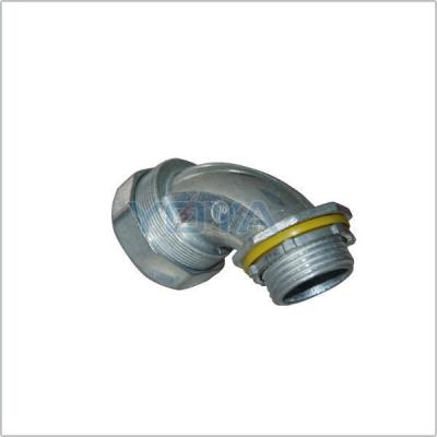 China Metal Flexible Conduit Fitting , Squeeze Straight Metal Conduit Connector for sale