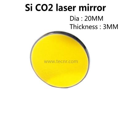 China China Si CO2 laser  reflective mirror 20MM diameter thickness is 3MM for laser cutting  machine for sale