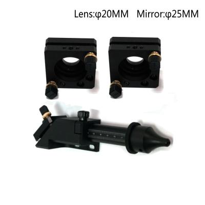 China CO2 laser head for 20MM laser lens 50.8MM FL and mirror mount for 25MM mirror laser machine parts for sale