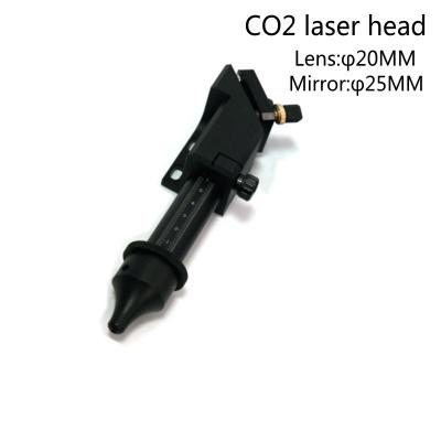 China CO2 laser cutting head 20MM laser lens 25MM laser mirror for laser engraver parts for sale