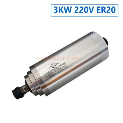 China 3KW water cooled spindle motor 4 bearing 220V motor for cnc engraving machine for sale