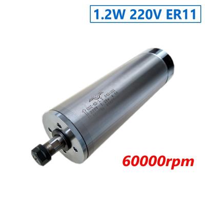 China high speed 60000RPM 1.2KW 220V water cooling spindle motor 4 bearing for cnc router for sale