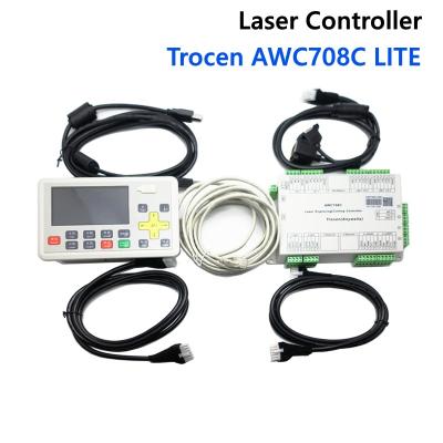 China 4 axis Double heads CO2 laser controller AWC708C LITE for laser engraving  machine for sale