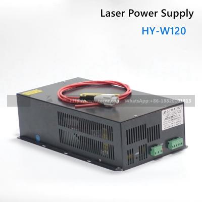 China 120W CO2  laser power supply  HY-W120 for CO2 laser cutter machine 100W 120W laser tube for sale