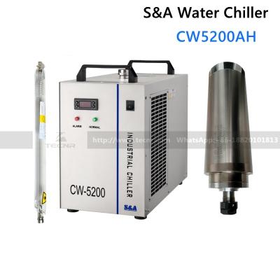 China S&A  industrial water chiller CW5200 for 150W CO2  laser tube laser engraving cutting machine for sale