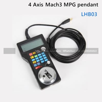 China CNC handwheel wireless Mach3 MPG pendant handwheel 4 axis pulse 50PPR optical encoder generator for sale