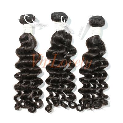 China 100% Raw Hair Human Hair Deep Wave Bundles Natural Color for sale