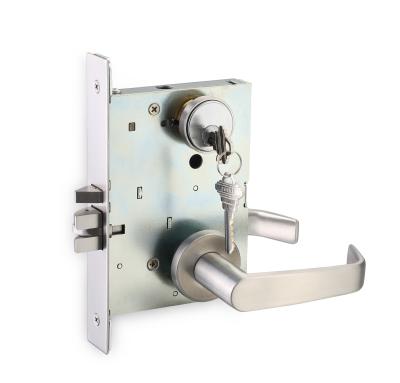 China Solid Levers SS304 HARDWOOD DL07 Grade 1 Mortise Lock Standby Lock with UL and ANSI/BHMA Certification US32D Finish for sale