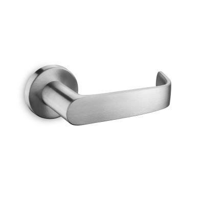 China Modern Solid Molded HARDWOOD Door Handle Lever in SS304 for Lock Set with US32D/US19/US4 Finishes for sale