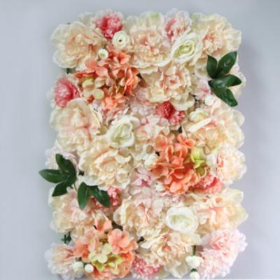 China Widely Used Wedding Decorative Flower Rose Hydrangea Flower Wall Backdrop Panels for sale