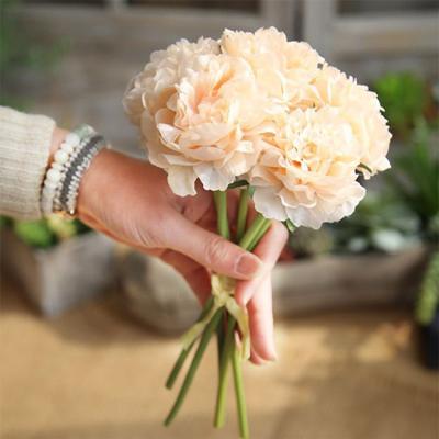 China 5 Heads Natural Wholesale Artificial Peony Bouquet Wedding Touch Hotel Home Decoration for sale