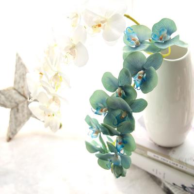 China Real PU latex hot sale touch artificial silk 72CM phalaenopsis orchids decoration flower for sale