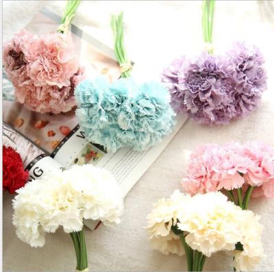 China Fashional Cheap Artificial Silk Carnation Flower Head for sale