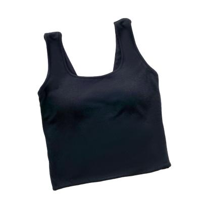 China Anti-pilling Stylish vest one-piece wear on the outside and match on the inside breathable bra for sale