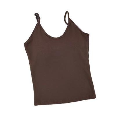 China Anti-pilling Autumn and winter wear outside adjustable vest without underwire non-binding fixed coaster skin friendly breathable bra for sale