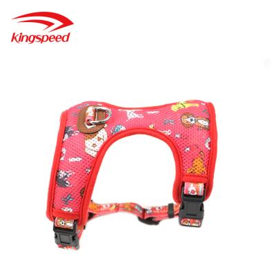 China Small Viable Adjustable Dog Puppy Soft Mesh Fabric Padded Harness Vest for sale