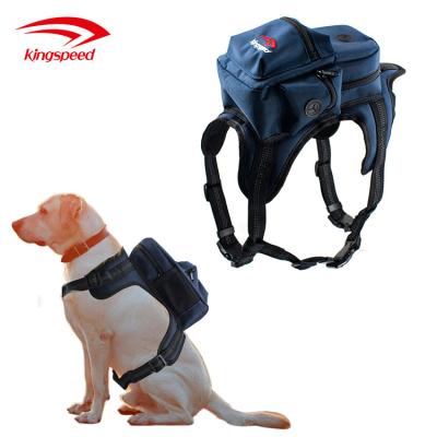 China Custom Adjustable Dog Harness Dog Carrier Backpack Adjustable Dog Saddle Bag for sale