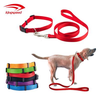 China Sustainable Manufacturer Custom Nylon Bamboo Dog Collar Leash for sale