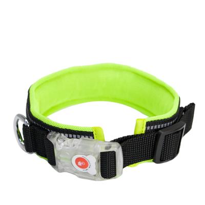 China Custom Made Personalized Dog Collars Innovative Adjustable LED DETACHED Flashing Light Pet Collar Dog Collars for sale