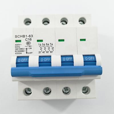 China Modular Factory m9 Din Rail AC Mcb 63a 4p 400v 6ka Miniature Circuit Breaker 1000 for sale