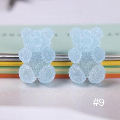 China Gummy Rhinestone Art Jewelry Rhinestones Charms Nails 3D Deco Candy Color Bear Nail Art Beauty DIY NR032 Kawaii Nail for sale