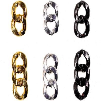 China Finger Nail Art/Craft Decoration Plus Size 10 14mm Metal Nail Silver Back Block Chain Chain Art Decoration Rhinestone NR005 Nails 3D DIY Rhinestone for sale