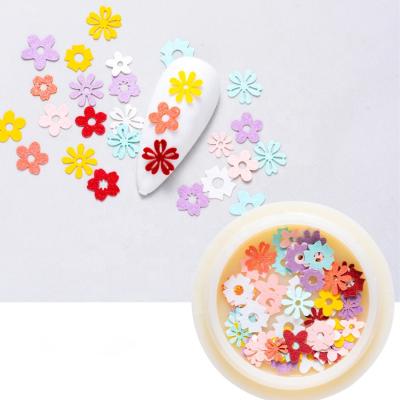 China Halloween Theme Nail Butterfly Wood Pulp Slices Jar *1 Wholesale Nail Art 3D Flower Leaf Sticker Pulp Wood Slices NWS006 for sale