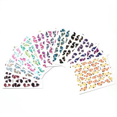 China Easy apply INS hot! 5D Emboss Nails Decoration Tatattoo Sticker 5D Ribbon Wraps Nail Art Sticker NS013 for sale