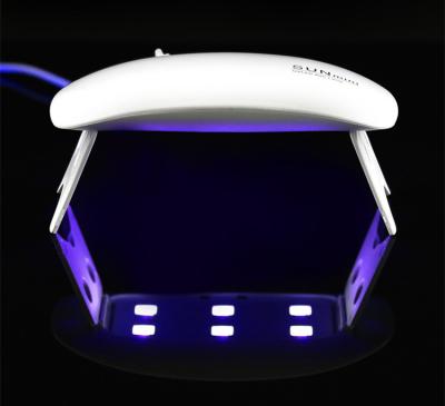 China Wholesale V Bay Mini Small LED Gel Nail Lamp Fast Cure 6W Gel UV LED Nail Polish Light Lamp with 6 LEDs for sale